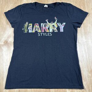 Harry Styles Women’s Black Short Sleeve T-Shirt Top Size Large